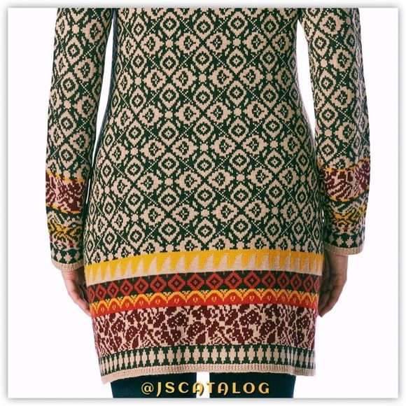 Thick Knit Jacquard Zippered Coatigan in Black - Picture 5 of 7